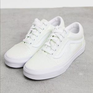 Vans Old Skool UV Glitter sneakers in white